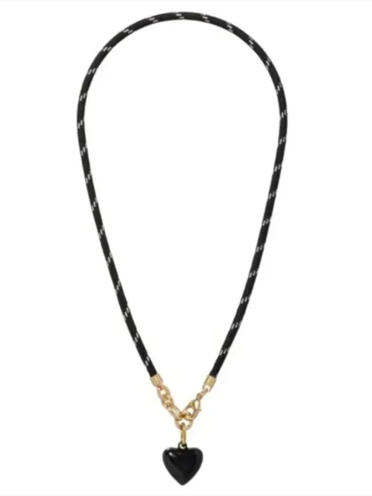 Roxanne Assoulin The Happy Cord Charm Necklace Black/Black — image 3 of 4